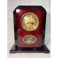 ราคา [นาฬิกามือสองญี่ปุ่น]#T69 นาฬิกาตั้งโต๊ะ CITIZEN 4RH607 made in Japan จอกระจก บอดี้ไม้ นาฬิกา clock (29261397522)