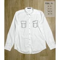 ราคา FQ&L เสื้อเชิ้ตทำงาน เชิ้ตสีขาว (19484853358)