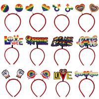 ราคา LGBT มิถุนายน Proud ตกแต่งวันหยุด ความรักสีรุ้ง ที่คาดผม รักคือความรัก (42550930256)
