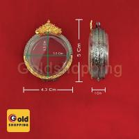 ราคา กรอบพระ กรอบจตุคาม กรอบพระตลับ ทองไมครอน ขนาดกรอบ 4.3 x 5 x 1 cm ห่วงใส่สร้อย และยางรองอัด พร้อมส่ง (8643579222)