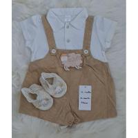 ราคา [มือสอง] Enfant gold เอี๊ยมแกะและถุงเท้า (24209804596)