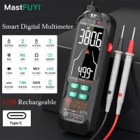 ราคา Newest USB Charge Smart Multimeter Digital Profesional AC DC Current Voltage Detector Pen Capacitance Temp Auto Range Te (24038370820)