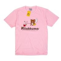 ราคา Rilakkuma Pink T-shirt - No.010 (เสื้อยืดริลัคคุมะ สีชมพู No.010) (23002880068)
