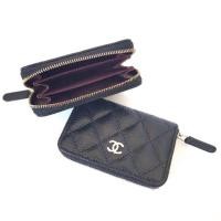 ราคา Chanel Zip coin/card สีดำ อะไหล่เงิน (2372997536)