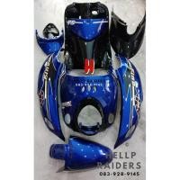 ราคา ชุดสี เฟรม ฟีโน่ Yamaha fino เก่า รุ่น คาบู เกย์เดียว 10ชิ้น เกย์แยก 9 ชิ้น รถปี 2007-2011 สีน้ำเงินไส้ดำลายPS (13228054639)