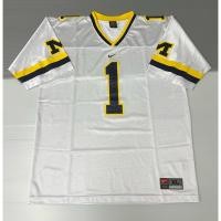 ราคา เสื้ออเมริกันฟุตบอลของแท้ (มือสอง) ทีมมหาวิทยาลัย Michigan Wolverines Size XL ใช้สำหรับสวมใส่หรือเก็บสะสม (44060804642)