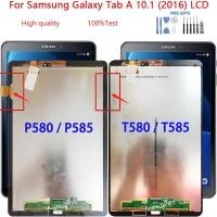 ราคา อะไหล่หน้าจอสัมผัสดิจิทัล LCD แบบเปลี่ยน สําหรับ Samsung Galaxy Tab A 10.1 (2016) T580 T585-P580 P585 (22838641781)