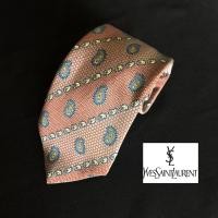 ราคา Necktie เนคไทแบรนด์เนม Yves Saint Laurent ของแท้ มือสอง สภาพดี ราคาถูก ผ้าไหม (2460091461)