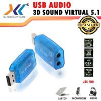 ราคา USB 2.0 to 3D Audio Sound Card Adapter Virtual 5.1 (คละสี) (sound01) (8476352952)