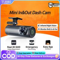 ราคา Mini Car DashCam ภายใน 24h การบันทึก 2K 360 หมุนยิงเครื่องบันทึกการขับขี่ Depan Belakang Dashcam Kereta (42358230846)
