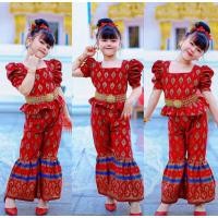 ราคา IN #เซทผ้าไทย #เซทผ้าไทยลายเชิง #ชุดลายไทยใส่ไปงานแต่ง #ชุดไทยออกงาน #ชุดลายไทยเด็กผู้หญิง (9007804950)