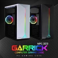 ราคา มีโค้ดลด10% CASE NUBWO Gaming RGB GARRICK NPC-323 Tempered Glass เคสเปล่า+พัดลมrgb1ตัว (3420285094)