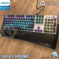 ราคา Philips G-614 / G614 คีย์บอร์ดเล่นเกมโครเมี่ยม SPK8614 (10216652955)