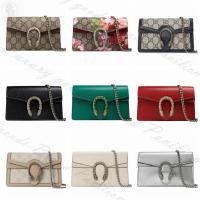 ราคา Gucci, classic, Dionysus series, GG, super mini, กระเป๋าโซ่, กระเป๋าสะพายไหล่, แท้ (29826975946)
