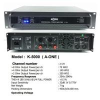 ราคา เพาเวอร์แอมป์ เครื่องเสียง Power amplifier A-one K-5000 (3556416711)