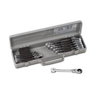 ราคา TONE ประแจปากตายข้างแหวนฟรีหัวงอชุด 10ตัว ขนาด 8-19 มิล รุ่น RMF100 - Ratchet Ring Wrench Set Flex Head Model RMF100 (20693957219)