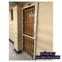ราคา ประตูเหล็กดัด พร้อมมุ้งลวด บานเปิด ปิด พร้อมวงกบ (25361904984)