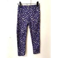 ราคา GU size M กางเกงสกินนี่สีม่วงลายดอกขาว (12142344266)