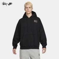ราคา ♞Nike X STUSSY PULLOVER HOODIE ตัวอักษรผู้ชายปัก Casual Hooded Sweatshirt DN4029 DJ9489 RT (28976292358)