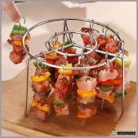 ราคา เบนจิมอร์ เตาย่างบาร์บีคิว, สแตนเลสพร้อมไม้เสียบย่างหม้อทอดอากาศ, ตะแกรงย่างแนวตั้งทรงกลมสําหรับห้องครัวในบ้านกลางแจ้ง (28336210672)