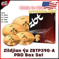 ราคา Zildjian ฉาบกลองชุด รุ่น ZBTP390-A PRO Box Set ( 14″ HiHat , 16″ Crash , 20″ Ride , 18″ Crash ) ✅ Made in USA (21564383515)