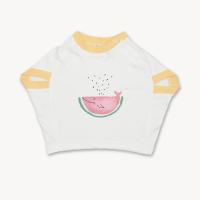 ราคา เสื้อยืด เด็กหญิงทรงค้างคาว พิมพ์ลายแตงโมปลาวาฬ KG.SH.DB103.FA013-Y เหลือง (5071418800)