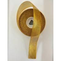 ราคา ริบบิ้นผ้า ริบบิ้นดิ้นทอง ริบบิ้นผ้าทอง เทปทองแต่ง สีเงิน-สีทอง ขนาด 1 นิ้ว ยาว 5 เมตร/ราคา 130 บาท (25708789427)