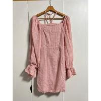 ราคา ชุดเดรสสีชมพู งานป้ายมือ✌งานป้าย (25689390431)