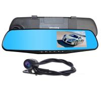 ราคา กล้องติดรถยนต์ แบบกระจกมองหลัง พร้อมกล้องติดท้ายรถ FHD1080P (135965347)