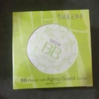 ราคา แป้ง BB Sheene aging guard เบอร์C1 ตลับจริง+รีฟิล Spf 25pa++ (40504784919)