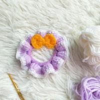 ราคา โดนัทมัดผมถักโครเชต์ ยางรัดผมแฮนด์เมด ยางมัดผม (19885537875)