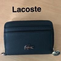 ราคา กระเป๋าใส่ธนบัตร บัตร เหรียญ Lacoste หนังสีดำ ของใหม่ (2839450639)