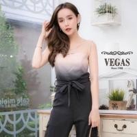 ราคา จั๊มสูท ไล่สีครีม-ดำ #งานป้าย Vegas (1852302025)