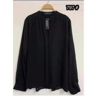 ราคา เสื้อชีฟองแขนยาวสีดำ (6157941231)