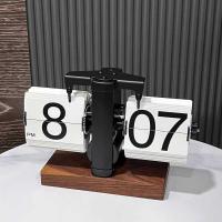 ราคา Creative Automatic Page-Flip Clock เดสก์ท็อปตกแต่งนาฬิกากลไกลูกตุ้มเดสก์ท็อปนาฬิกาดิจิตอล Living (41064925813)