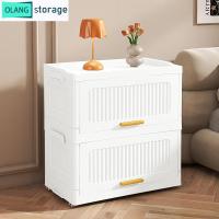 ราคา Oy สีขาว โต๊ะข้างเตียง 1/2/3/4/5/6 ชั้น ตู้ข้างเตียง ชั้นวางของข้างที่นอน ห้องรับแขก การออกแบบพับได้ (29305360110)