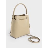 ราคา กระเป๋า Charles&Keith รุ่น Drawstring Hobo Bag - Ivory (18144677170)