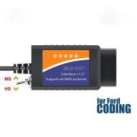 ราคา Elm327 V1.5 พร้อม HS/MS CAN สวิทช์ FORSCAN Ford ELM327 OBD2 เครื่องสแกนเนอร์รหัสอะแดปเตอร์ USB สําหรับ Ford Coding ELMconfig FoCCCus (29159753753)