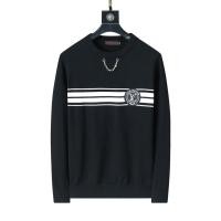 ราคา LV1946 เสื้อสเวตเตอร์สไตล์ใหม่เสื้อสเวตเตอร์คอกลมลายทาง All-Match Casual Men (26889773179)