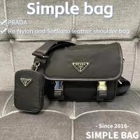 ราคา Prada PRADA Re Nylon and Saffiano Leather Shoulder Bag (27602966688)