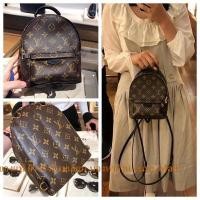 ราคา LV Louis Vuitton PALM SPRINGS กระเป๋านักเรียนขนาดเล็กสีก่อนวัยเรียนกระเป๋าเป้สะพายหลังเดินทางกระเป๋าผู้หญิง M44873 (29056831533)