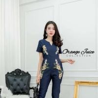 ราคา งานป้าย Orange Juice จั้มสูทเข้ารูป ใส่สวยไปทำงาน เรียบๆดูดี (1624850005)