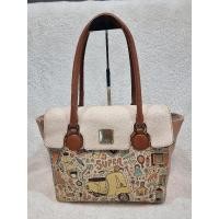 ราคา กระเป๋ามือสองแบรนแท้ BRERA ITALY หนังปั้มลาย รุ่นตามหาเก็บสระสม 12×11นิ้ว (25682306501)