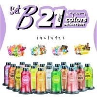 ราคา SET B : 21 COLORS ไหมปัก ด้ายปัก ไหมปักจักรคอมพิวเตอร์ ไหมโพลีเอสเตอร์ ไหมปักชื่อนักเรียน ไหมปักโลโก้ ไหม WAWA (4505493003)