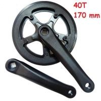 ราคา จานปั่นจักรยาน 40T ขายาว 170 mm จานหน้า ขาจานจักรยาน อะไหล่จักรยาน (17695595604)