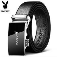 ราคา 花花公子男士皮带男士自动扣商务中青年腰带中年时尚休闲裤带Playboy men's belt, men's automatic buckle business20250625 (43355992671)