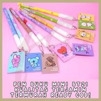 ราคา MINI BT21 BT5 BOOK PEN BANGTAN BOYS KPOP KOREA ARMY COMPLETE BALLPEN PEN READY (28515165186)