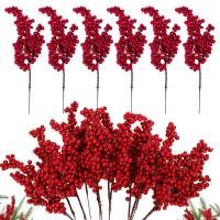 ราคา สาขาเบอร์รี่สีแดงประดิษฐ์-holly Berry ดอกไม้ปลอมพืช-พวงหรีดต้นคริสต์มาสเครื่องประดับ DIY-ตกแต่งโต๊ะบ้าน-คริสต์มาสปีใหม่พรรคซัพพลาย (27959486098)