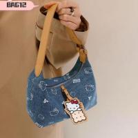 ราคา กระเป๋าสะพายใต้วงแขน Hello Kitty ผ้ายีนส์ สําหรับผู้หญิง ตกแต่ง Sanrio (42163695381)