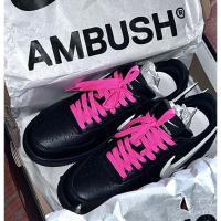 ราคา เหมาะสําหรับ Ambush Nike AirForce1 Low รองเท้าผ้าใบสีดํา Rose Red Flat Air Force One AF1 Shoelaces (43105338341)